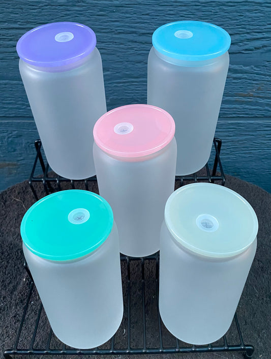 16 oz Frosted Libby cups with plastic lid